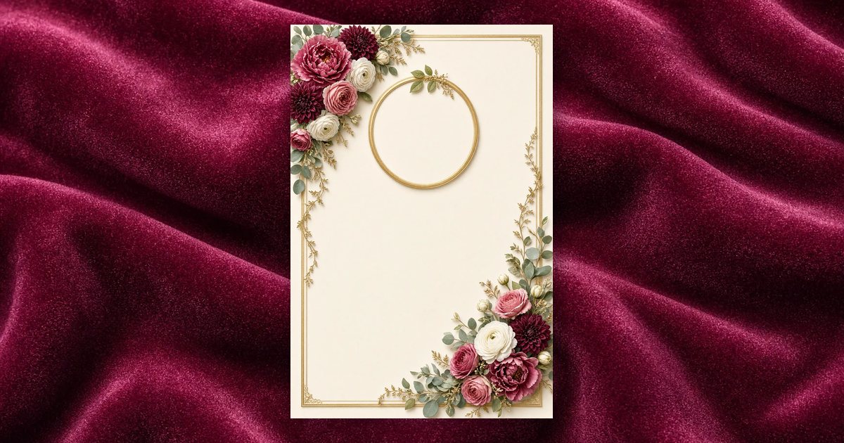 Elegant Florals invitation design