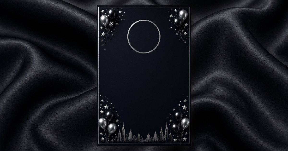 City Lights invitation design