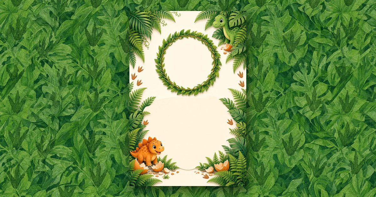 Dino Explorer invitation design