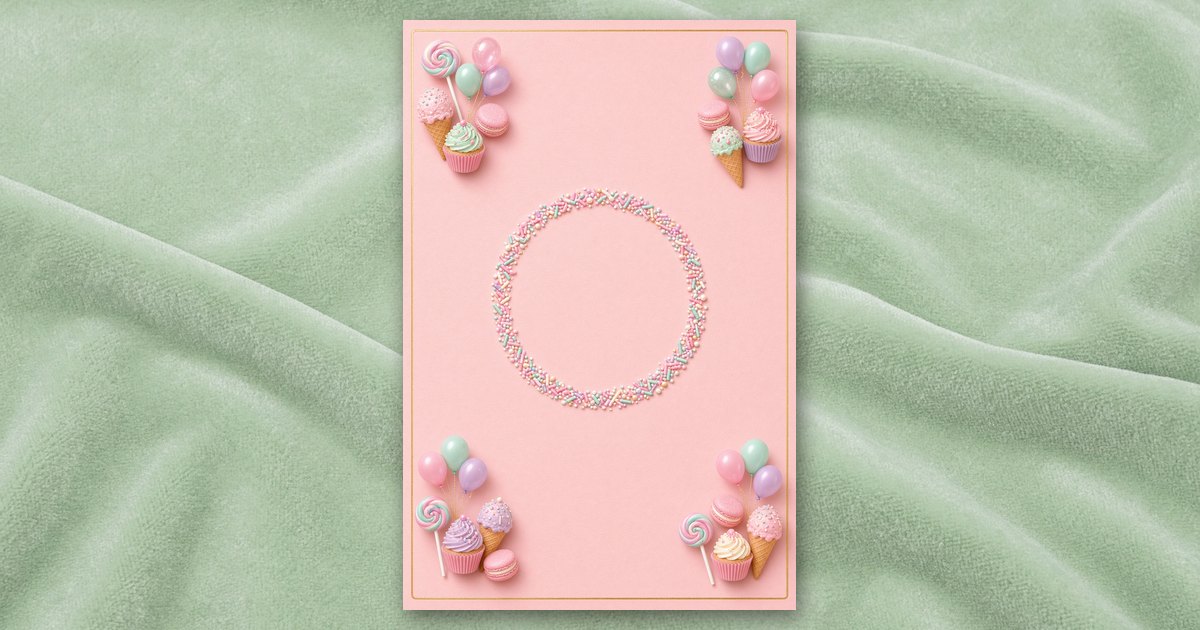 Sweet One invitation design