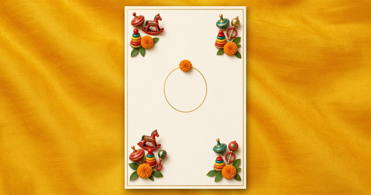 Channapatna Toys invitation design
