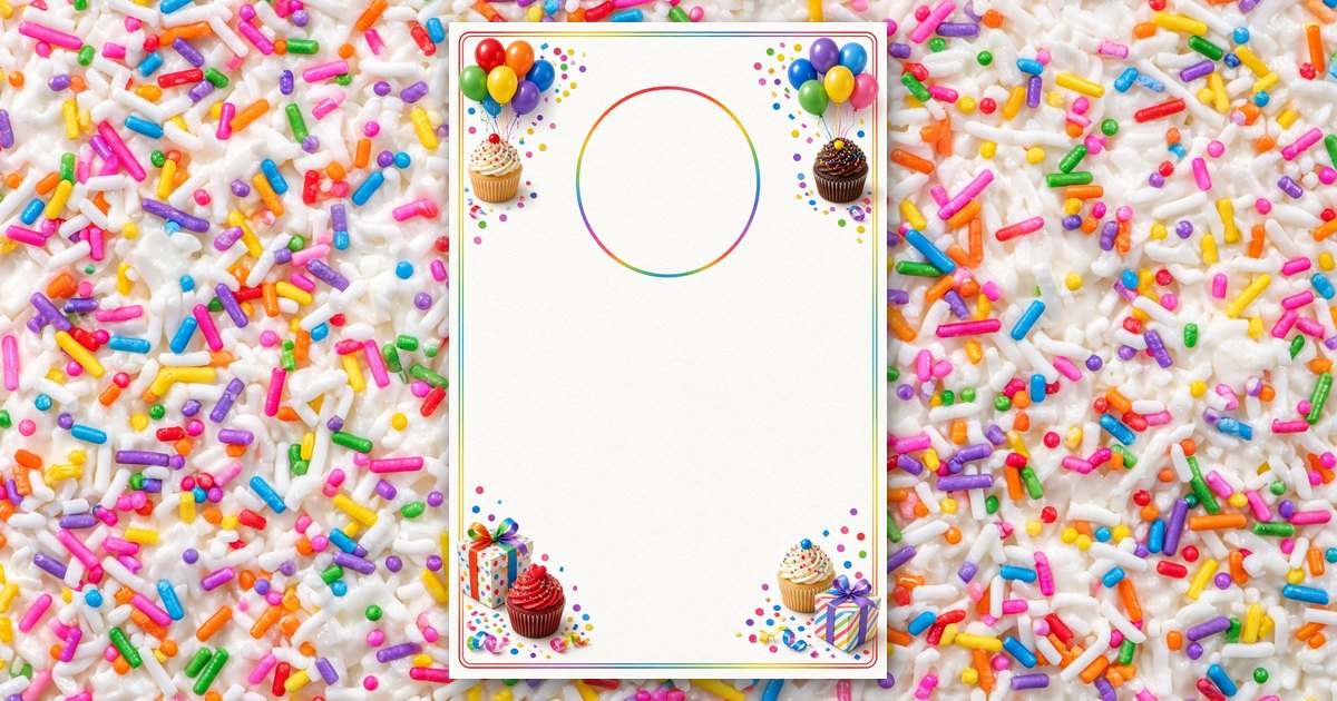 Sprinkle Party invitation design