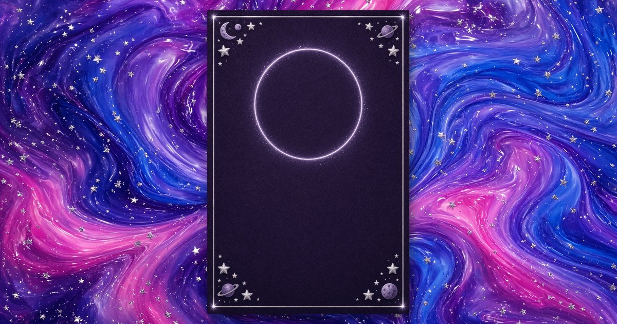 Galaxy Cake invitation design