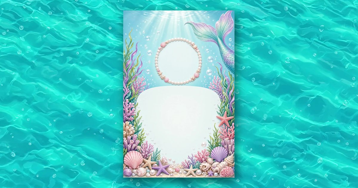 Under the Sea invitation design