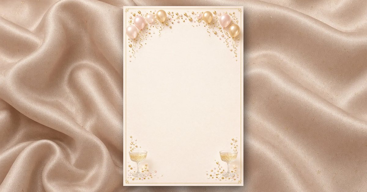 Champagne Toast invitation design