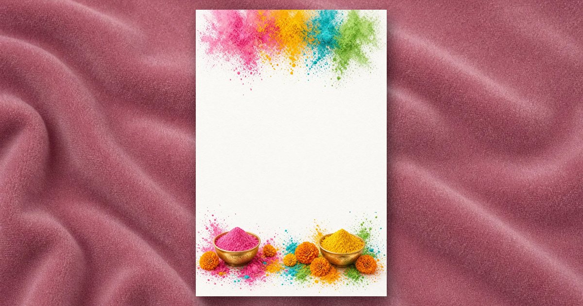 Gulal Burst invitation design