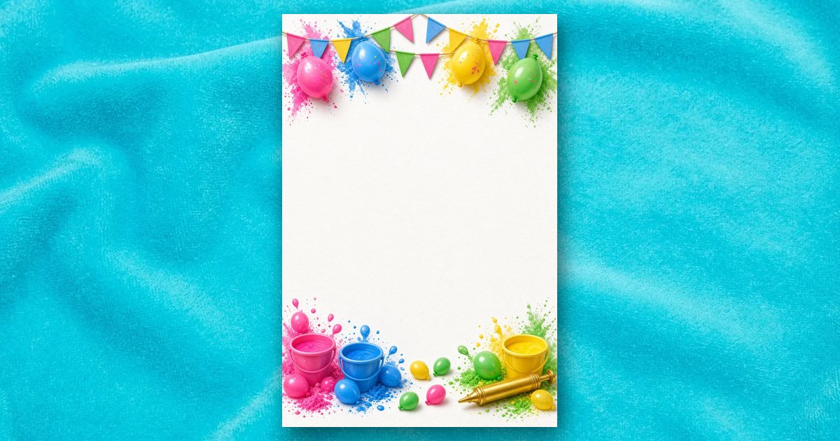 Water Balloon Splash invitation design