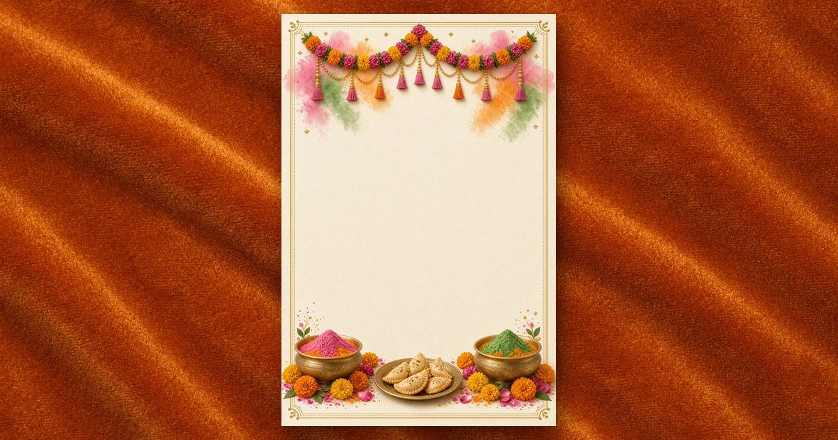 Haveli Rang invitation design