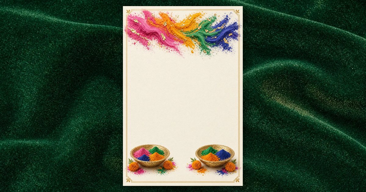 Rangeela Gold invitation design
