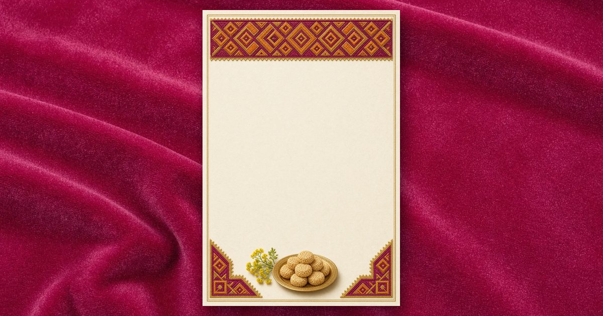 Phulkari invitation design