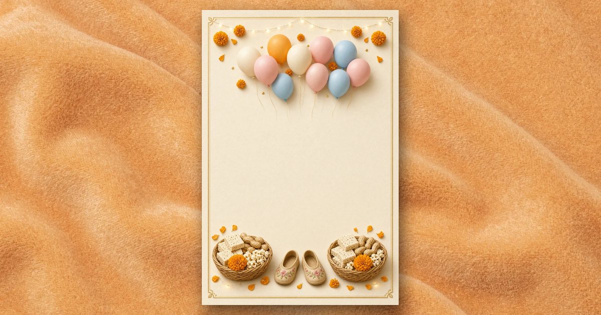 Pehli Lohri invitation design
