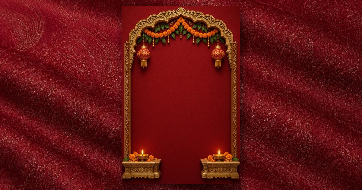Haveli Lights invitation design