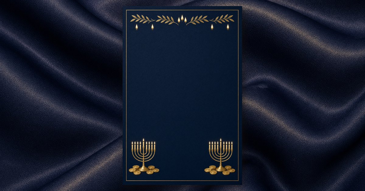 Golden Gelt invitation design