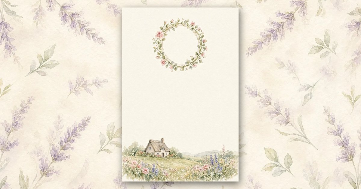 Cozy Cottage invitation design