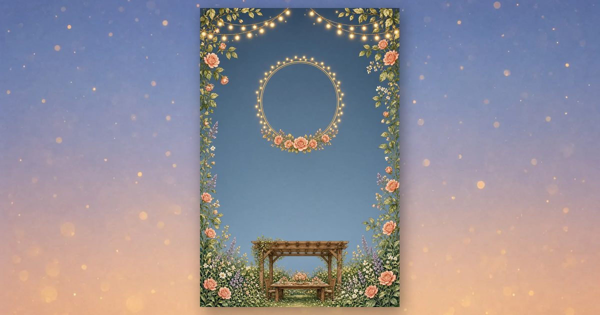 Garden Party invitation design