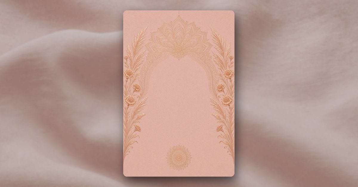 Rosewater Mandala invitation design