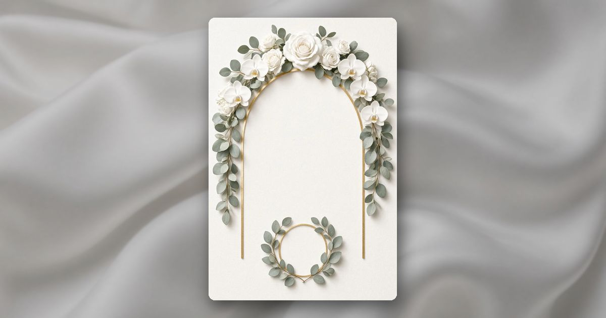 Porcelain White invitation design