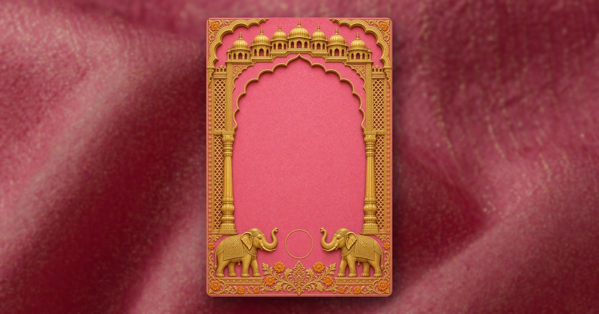 Gulabi Jaipur invitation design