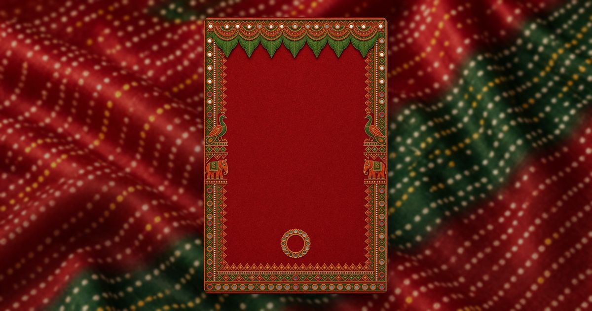 Kutch Mirror invitation design