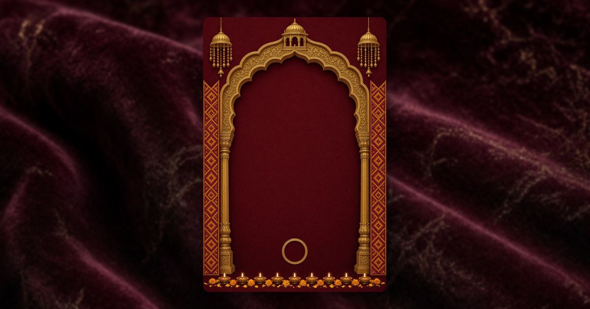 Royal Punjabi Arch invitation design