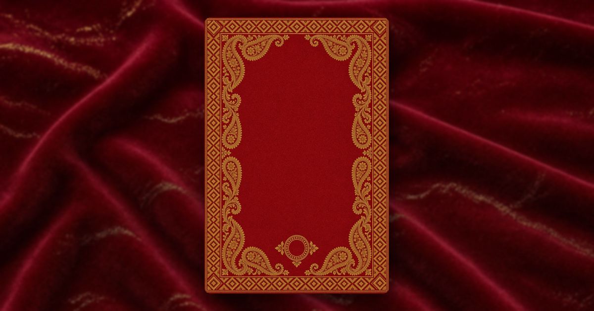 Paisley Gold invitation design