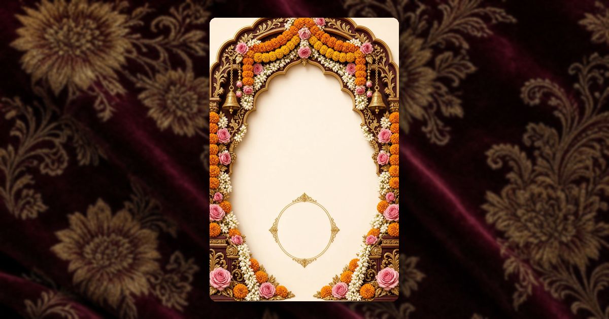 Phoolon ka Darwaza invitation design