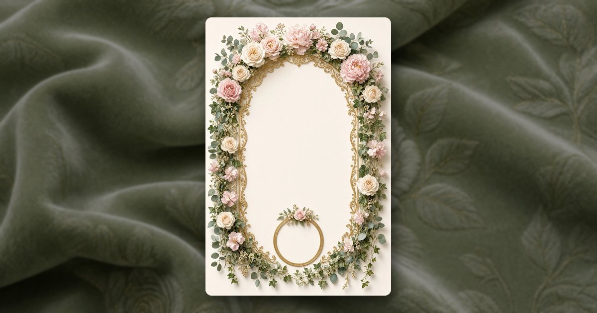 Rose Garden Gate invitation design