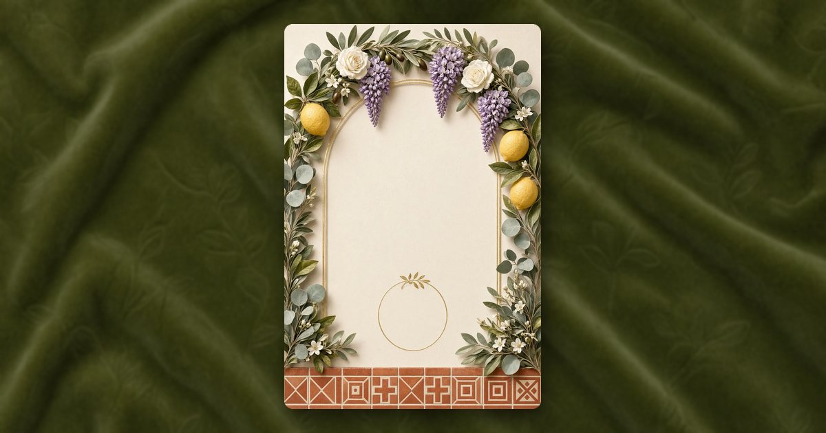 Tuscan Vineyard invitation design