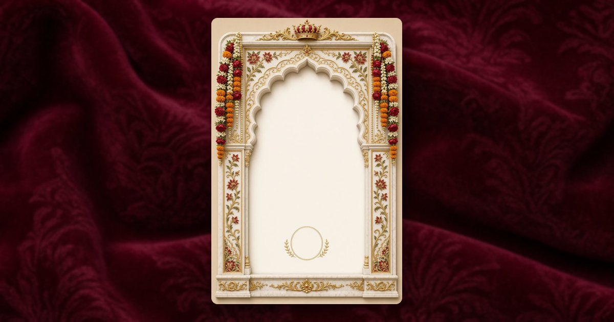 Shahi Darbar invitation design
