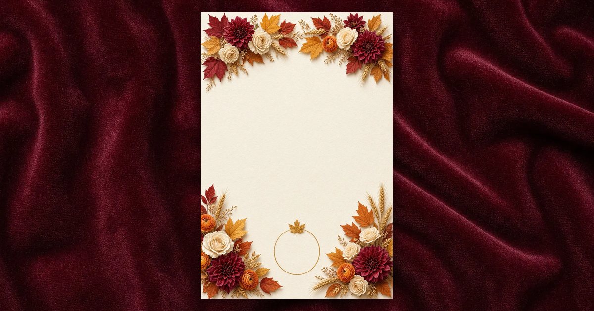 Maple Harvest invitation design