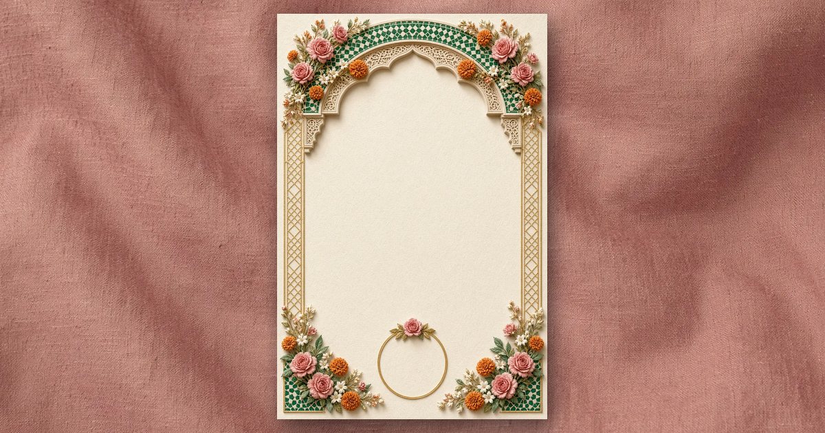 Riad Rose invitation design