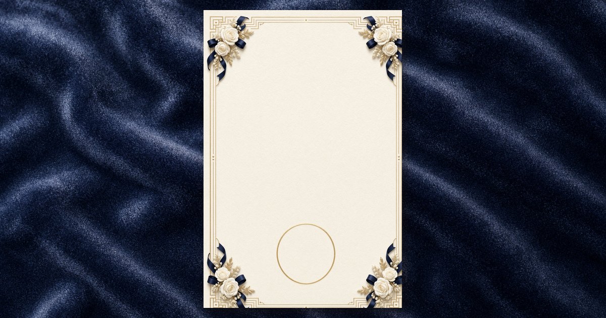 Velvet Promise invitation design