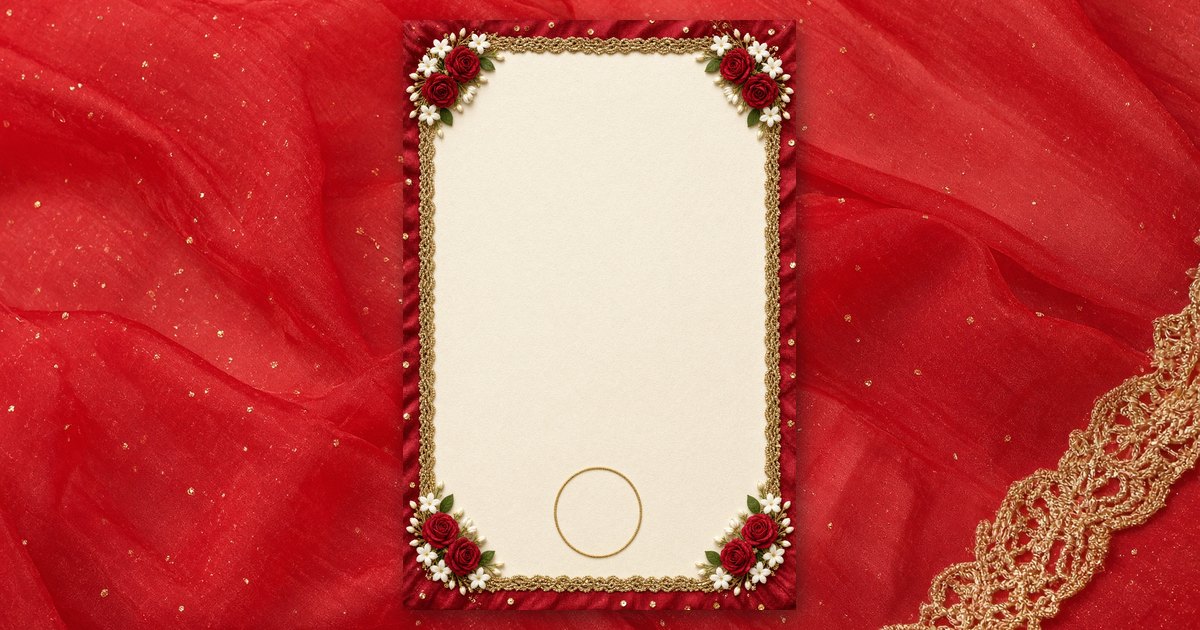 Laal Chunari invitation design