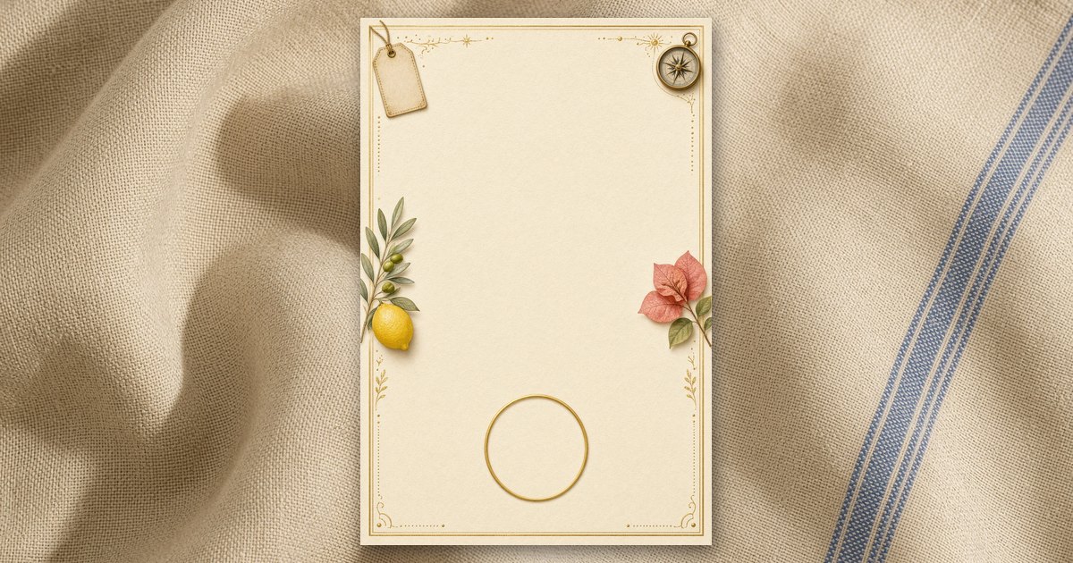 Bon Voyage invitation design