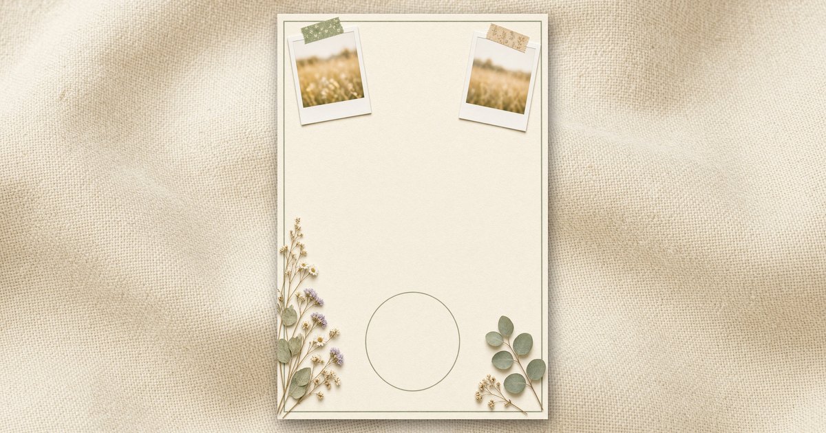 Polaroid Love invitation design
