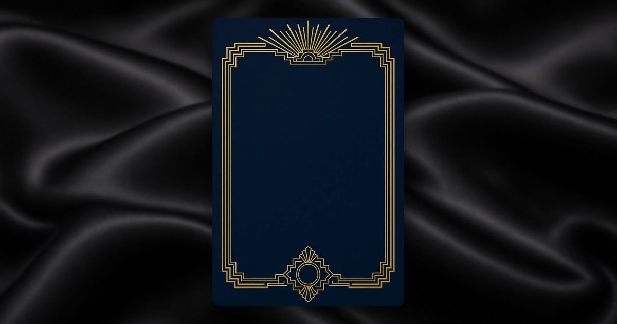 Midnight Deco invitation design